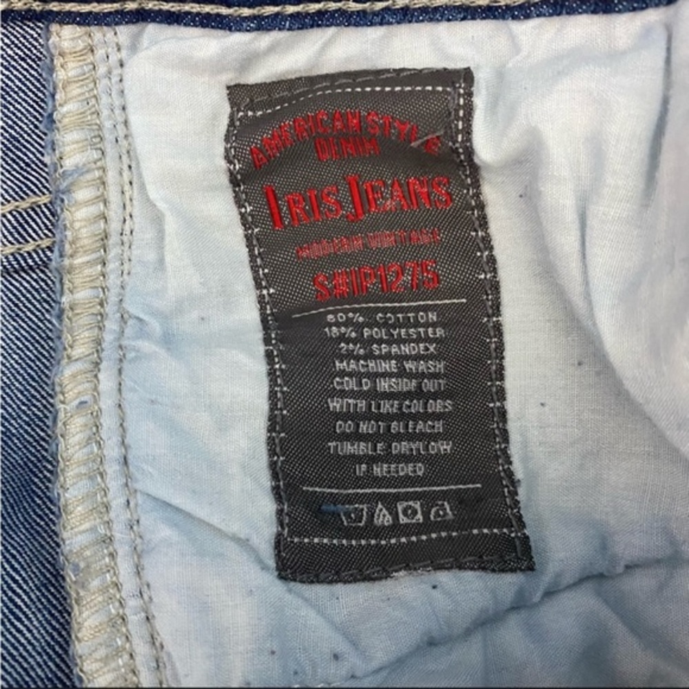American‎ Style Iris Jeans Shorts Cutoff Lace Detail Distressed Frayed - Picture 8 of 8